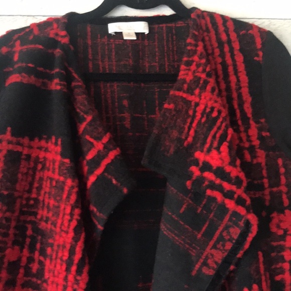 Felted wool open waterfall cardigan - Picture 3 of 12